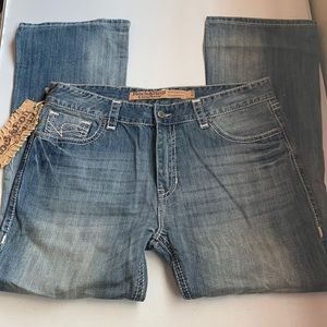 38 x 32 Rock and Roll Cowboy Double Barrel Relaxed Bootcut Men’s Pants